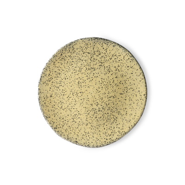 Afbeeldingen van HKliving Gradient ceramic side plate yellow 22.5 CM